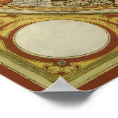 Vintage Astronomie, Himmelskarte Poster (Ecke)