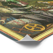 Vintage Astronomie Himmelskonstellation Poster (Ecke)