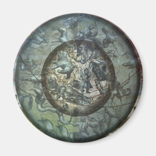 Vintage Astronomie Himmelsnördliches Sternbild Magnet