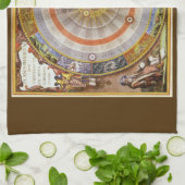 Vintage Astronomie Himmelswelt Kopernikanischer Pl Geschirrtuch (Gefaltet)