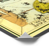 Vintage Astronomie, Hydra-Schlange-Sternenkonstell Poster (Ecke)