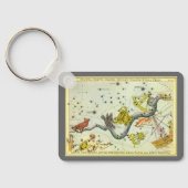 Vintage Astronomie, Hydra-Schlange-Sternenkonstell Schlüsselanhänger (Rückseite)