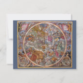 Vintage Astronomie, Karte Christlicher Sternbilder (Vorderseite)