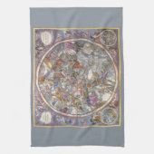 Vintage Astronomie, Karte Christlicher Sternbilder Geschirrtuch (Vertikal)