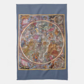 Vintage Astronomie, Karte Christlicher Sternbilder Geschirrtuch (Vertikal)