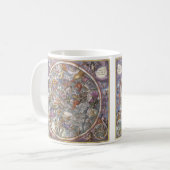 Vintage Astronomie, Karte Christlicher Sternbilder Kaffeetasse (Vorderseite Links)
