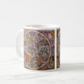 Vintage Astronomie, Karte Christlicher Sternbilder Kaffeetasse (Vorderseite Links)