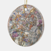 Vintage Astronomie, Karte Christlicher Sternbilder Keramikornament (Links)