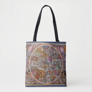Vintage Astronomie, Karte Christlicher Sternbilder Tasche