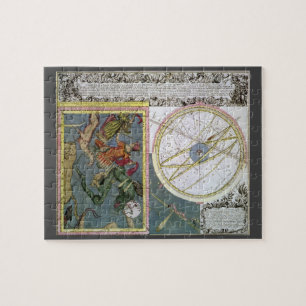 Vintage Astronomie, Kometenbahn von Matthaeus Seut Puzzle