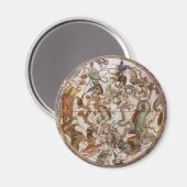 Vintage Astronomie, Konstellationen des südlichen  Magnet (Vorderseite/Rückseite)