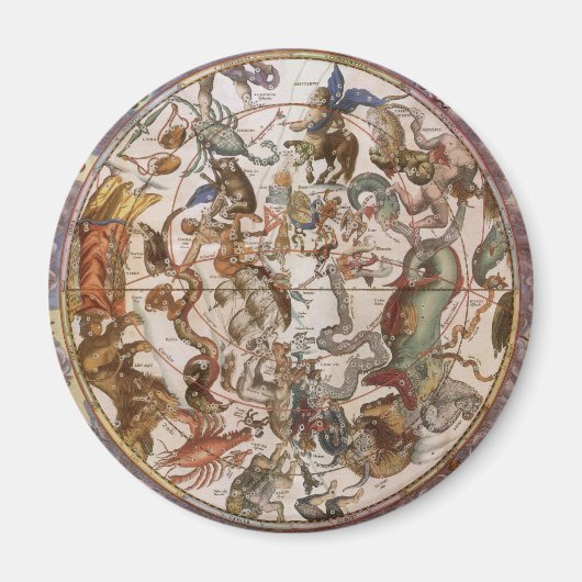 Vintage Astronomie, Konstellationen des südlichen  Magnet (Vorne)