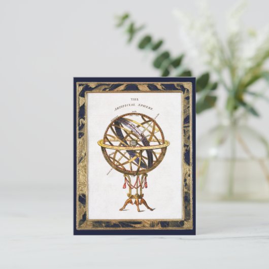 Vintage Astronomie, künstliche oder künstlerische  (Stehend Vorderseite)