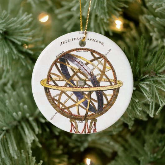 Vintage Astronomie, künstliche oder künstlerische Keramikornament (Baum)