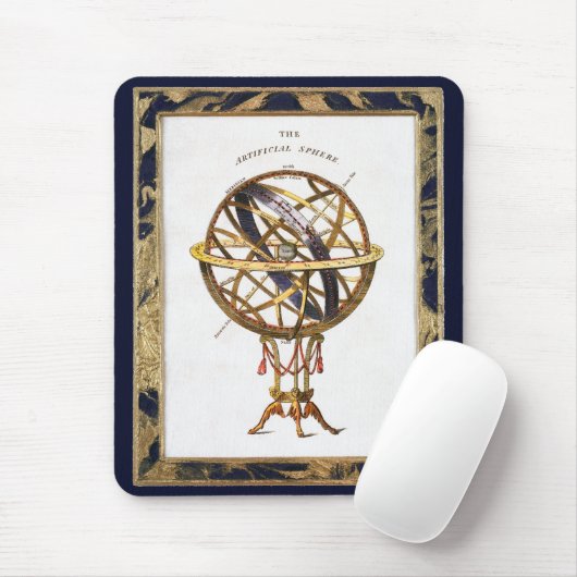 Vintage Astronomie, künstliche oder künstlerische Mousepad (Mit Mouse)