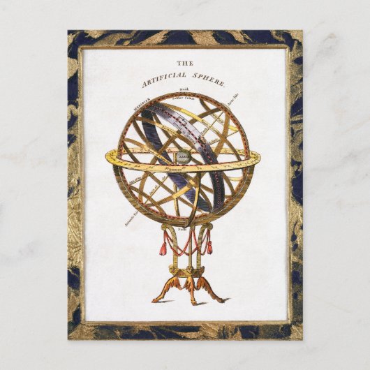 Vintage Astronomie, künstliche oder künstlerische Postkarte (Vorderseite)