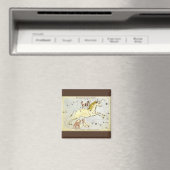 Vintage Astronomie, Monoceros-Einhornkonstellation Magnet (In Situ (Geschirrspüler))