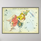 Vintage Astronomie, Perseus und Medusa in Caput Poster (Vorne)