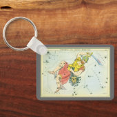 Vintage Astronomie, Perseus und Medusa in Caput Schlüsselanhänger (Rückseite)