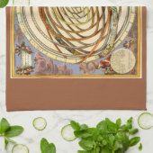 Vintage Astronomie Planeten, Andreas Cellarius Geschirrtuch (Gefaltet)