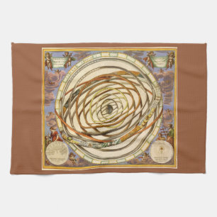 Vintage Astronomie Planetenbahnen, Andreas Cellari Geschirrtuch