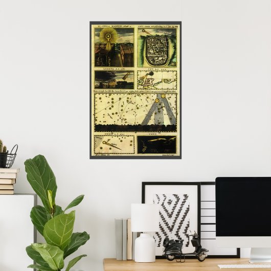 Vintage Astronomie, Stella Magorum, Celestial Star Poster (Heimbüro)