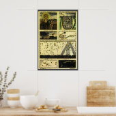 Vintage Astronomie, Stella Magorum, Celestial Star Poster (Küche)