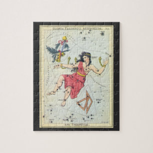 Vintage Astronomie, Sternbilder, Andromeda Puzzle