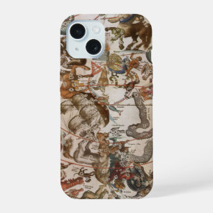 Vintage-Astronomie, Sternbilder des Südhimmels iPhone 15 Hülle