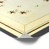 Vintage Astronomie, Sternbilder Poster (Ecke)