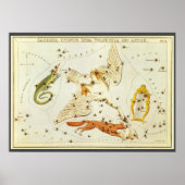 Vintage Astronomie, Sternbilder Poster (Vorne)