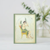 Vintage Astronomie, Sternbilder von Cassiopeia Postkarte (Stehend Vorderseite)