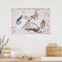 Vintage Astronomische Himmelskarte