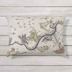 Vintage Astronomische Karte Kissen Für Draußen