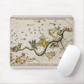 Vintage Astronomische Karte Mousepad (Mit Mouse)