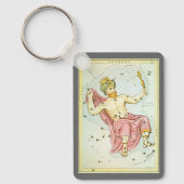 Vintage Astronomy, Celestial Cepheus Constellation Schlüsselanhänger (Vorderseite)