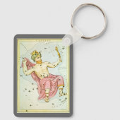 Vintage Astronomy, Celestial Cepheus Constellation Schlüsselanhänger (Rückseite)