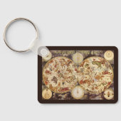 Vintage Astronomy Constellations, Frederik de Wit Schlüsselanhänger (Rückseite)