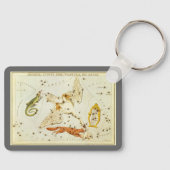 Vintage Astronomy, Constellations Stars Chart Map Schlüsselanhänger (Vorderseite)