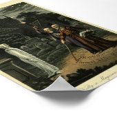 Vintage Astronomy Illustration Poster (Ecke)