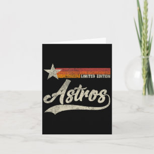 Vintage Astros Retro Style 70er 80er Vorname Karte