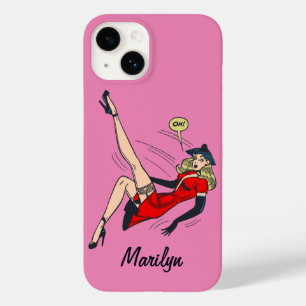 Vintage atemberaubende Blondine Glamour-Girl Retro Case-Mate iPhone Hülle