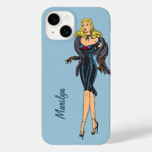 Vintage atemberaubendes Glamourgirl Retro Blondine Case-Mate iPhone 14 Hülle