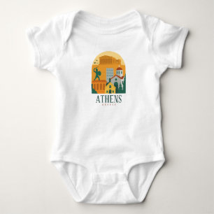 Vintage Athen Griechenland Parthenon Baby Bodysuit Strampler