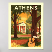 Vintage Athens Georgia Poster (Vorne)