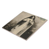 Vintage ätherische Goddess Postcard Fliese (Seite)