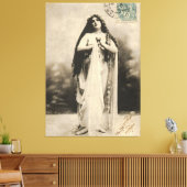 Vintage ätherische Goddess Postcard Leinwanddruck (Insitu (Wohnzimmer))