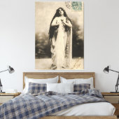 Vintage ätherische Goddess Postcard Leinwanddruck (Insitu (Schlafzimmer))