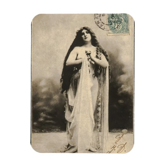 Vintage ätherische Goddess Postcard Magnet (Vertikal)
