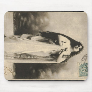Vintage ätherische Goddess Postcard Mousepad